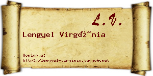 Lengyel Virgínia névjegykártya